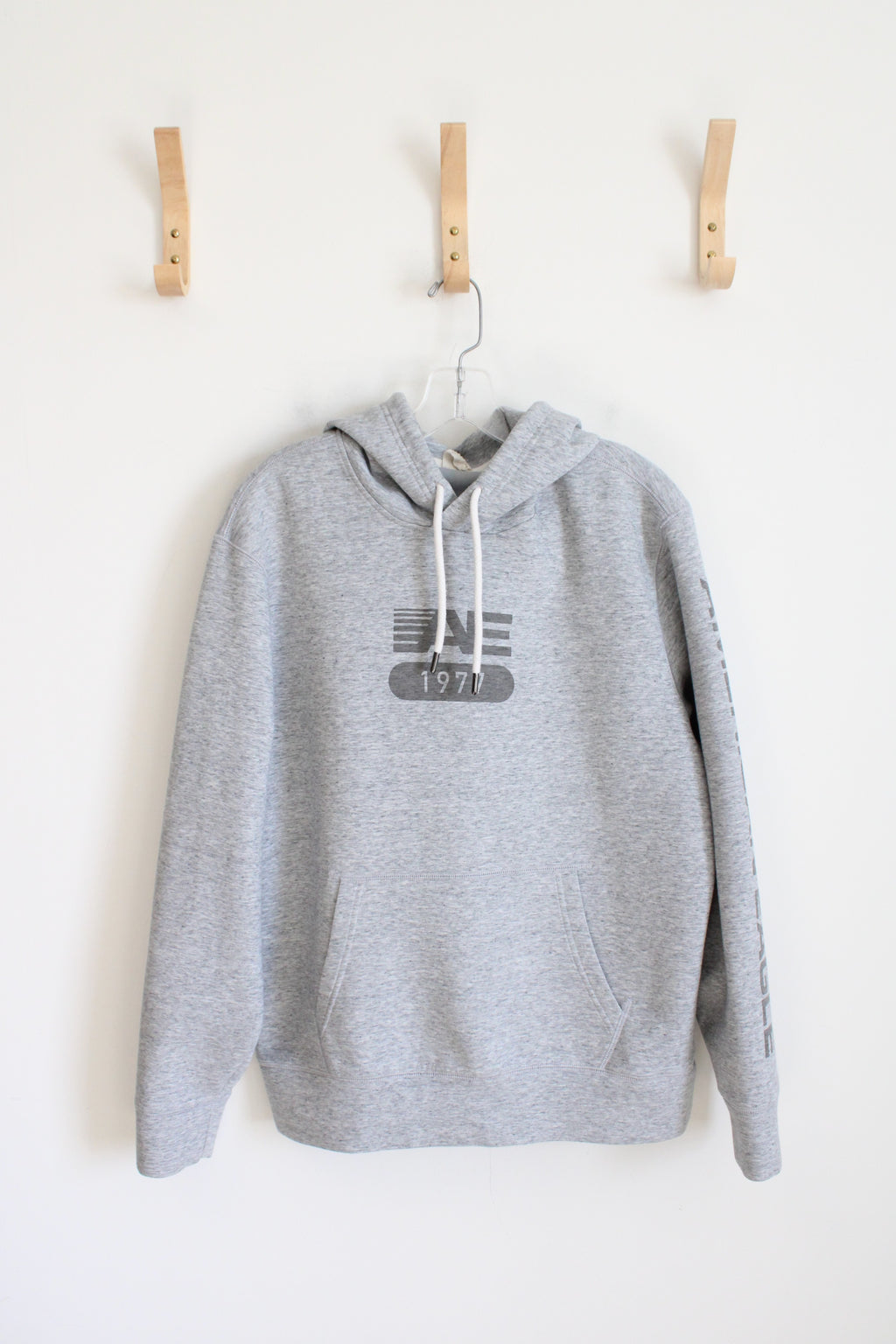 American Eagle Gray Logo Hoodie | L