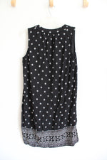 Old Navy Black & White Patterned Sleeveless Dress | S