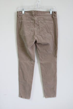 Ann Taylor LOFT Modern Skinny Tan Corduroy Pants | 8