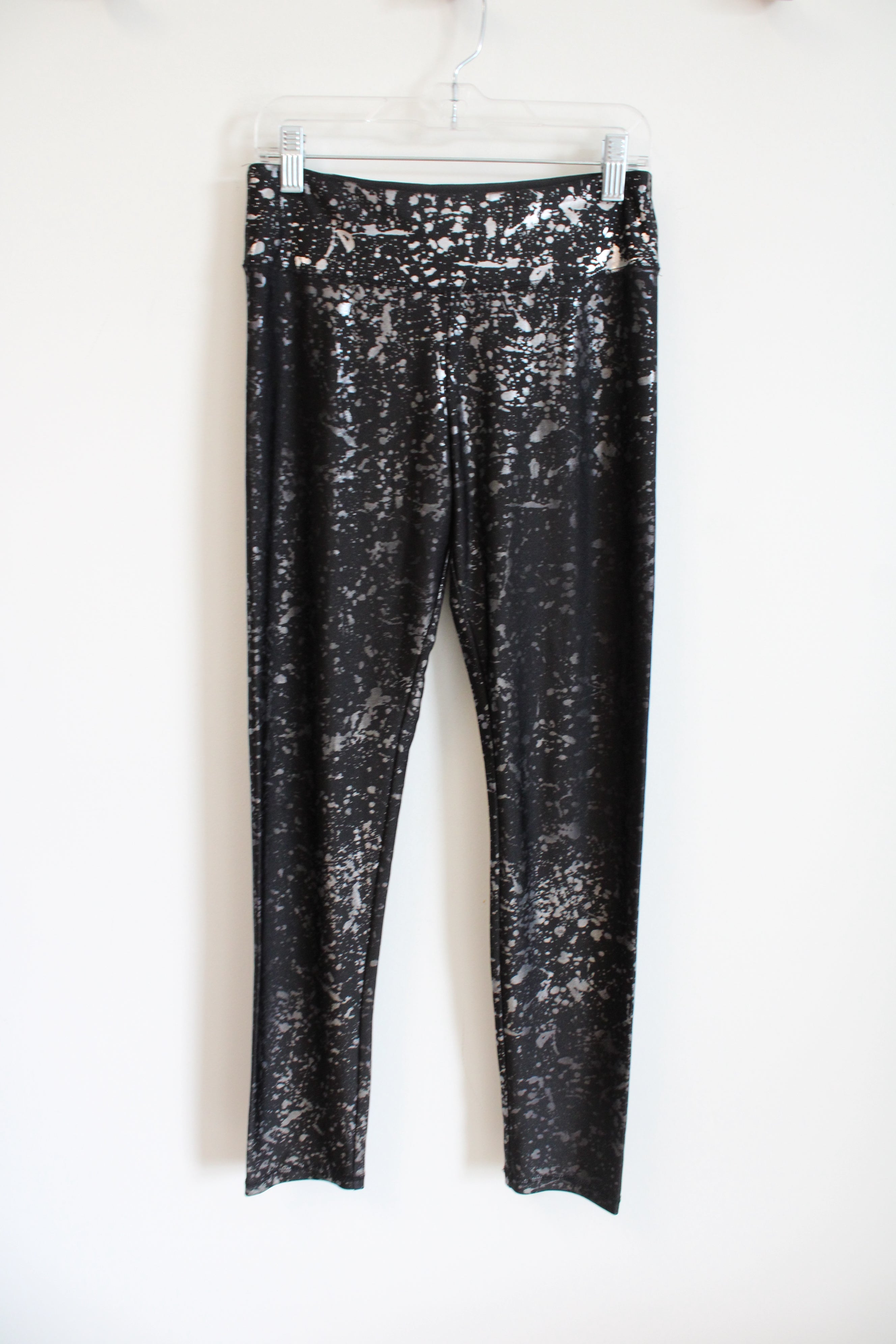 Justice Black Silver Shimmer Splattered Legging | Youth 16