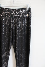 Justice Black Silver Shimmer Splattered Legging | Youth 16