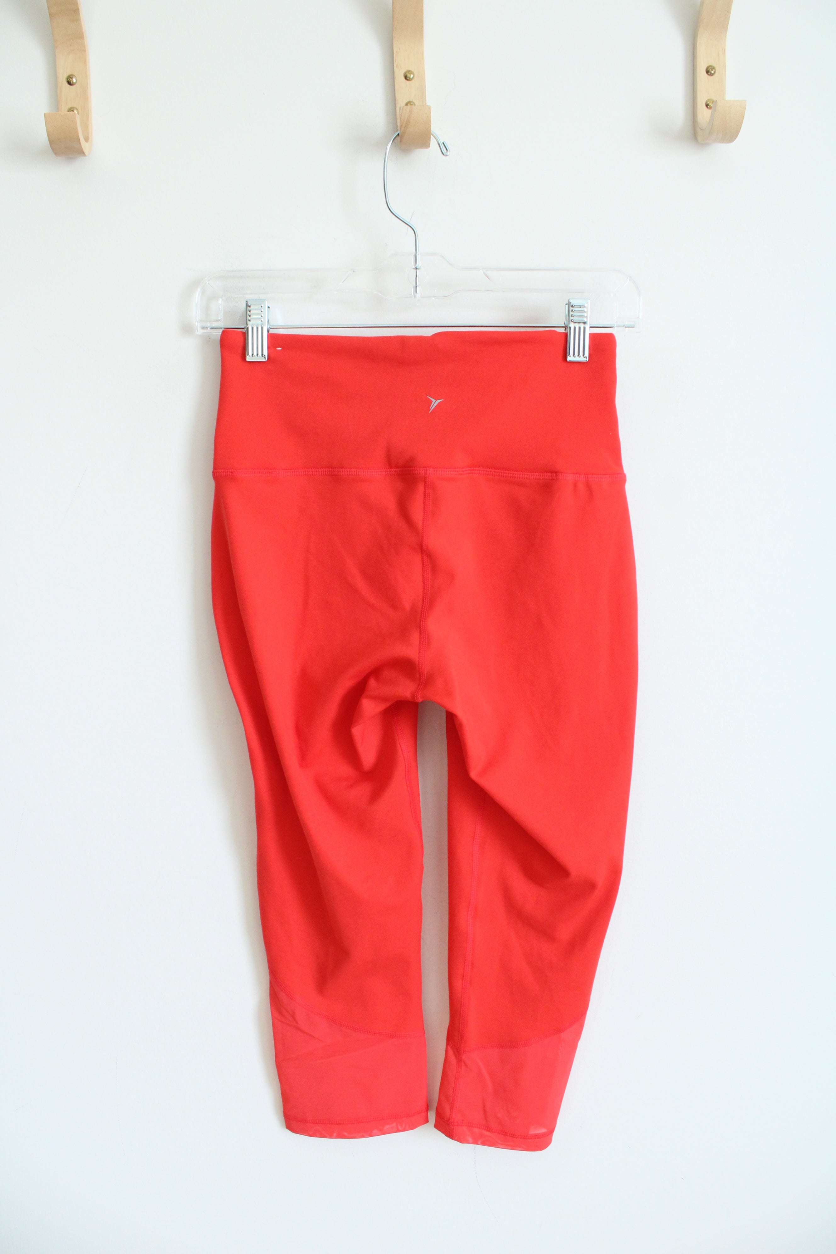 Old Navy Active Coral Orange Athletic Capri Elevate Leggings | S Petite