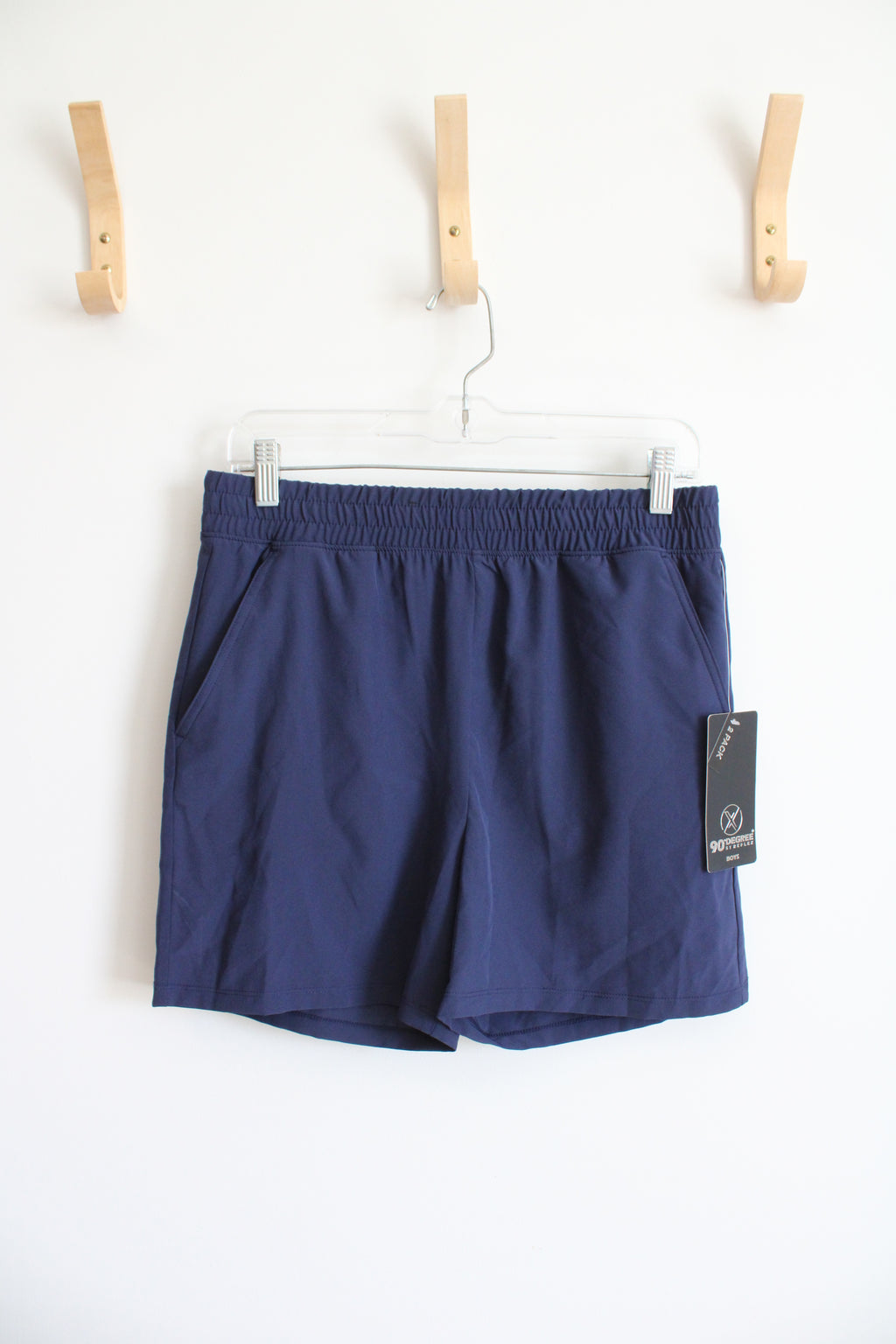 NEW 90 Degrees Navy Running Shorts | Youth XL (14)