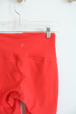 Old Navy Active Coral Orange Athletic Capri Elevate Leggings | S Petite