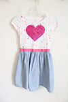 Children's Place Sequined Heart Dress | Youth L (10/12)