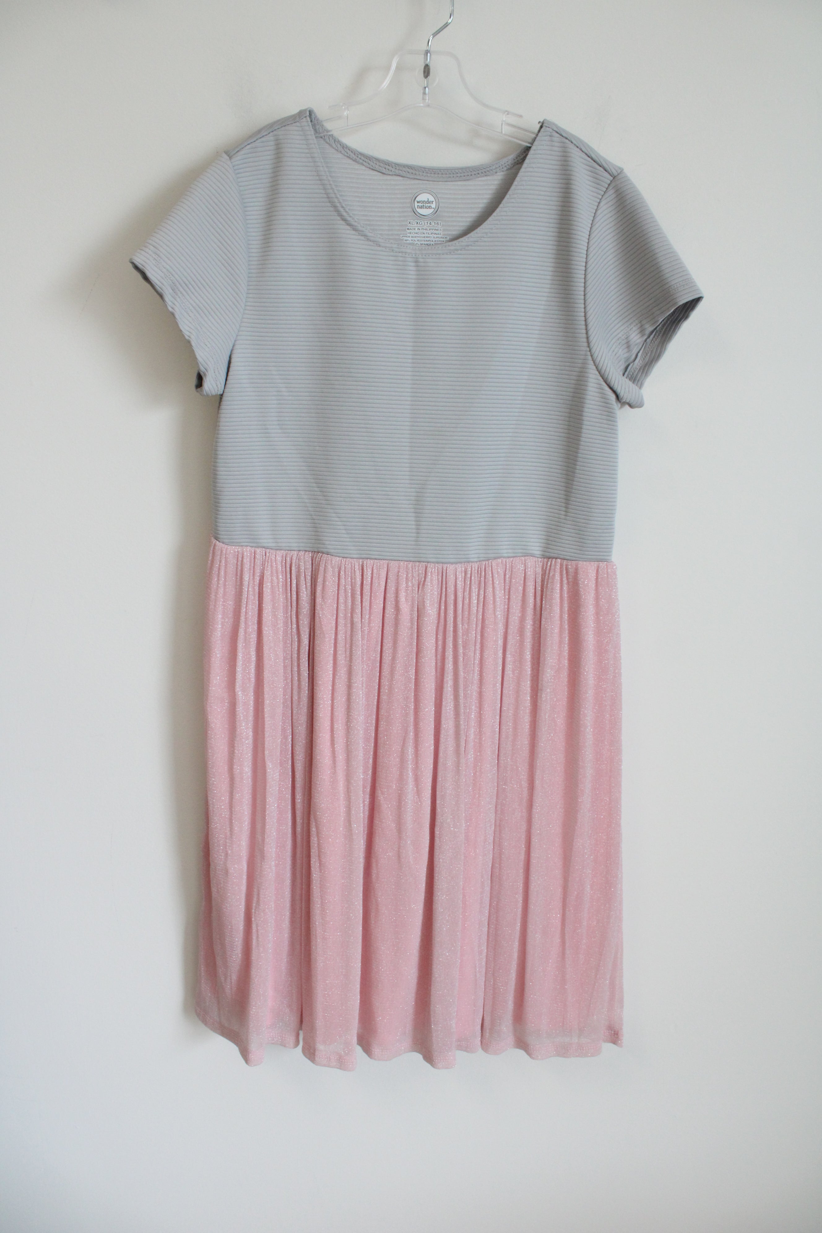 Wonder Nation Pink Tulle Bottom Dress | Youth XL (14/16)