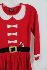 Well Worn Christmas Santa Sweater Dress | Youth L (10/12)
