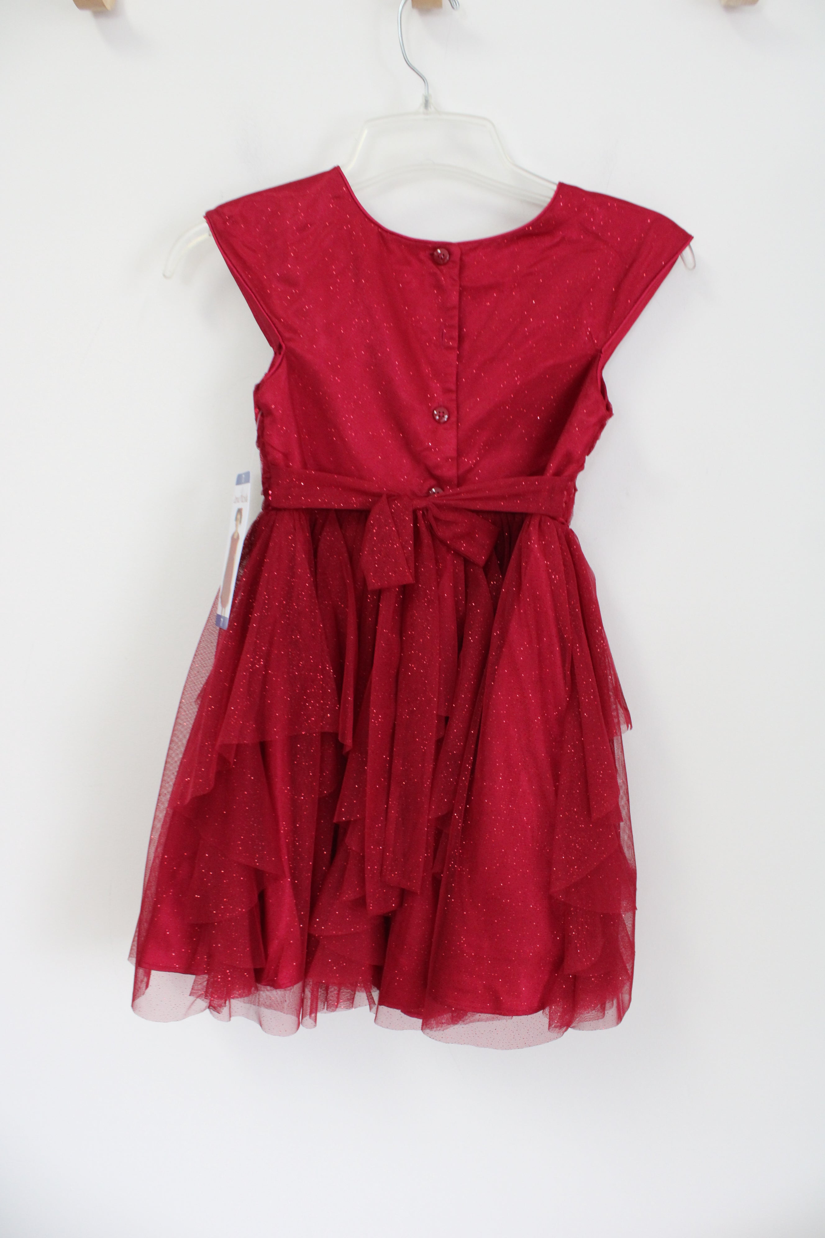 NEW Jona Michelle Red Sequined Tulle Dress | 7