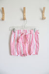 NEW BCB Girls Pink Striped Shorts | Youth 10