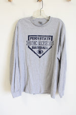 Penn State Berks Baseball Gray Long Sleeved Shirt | XL