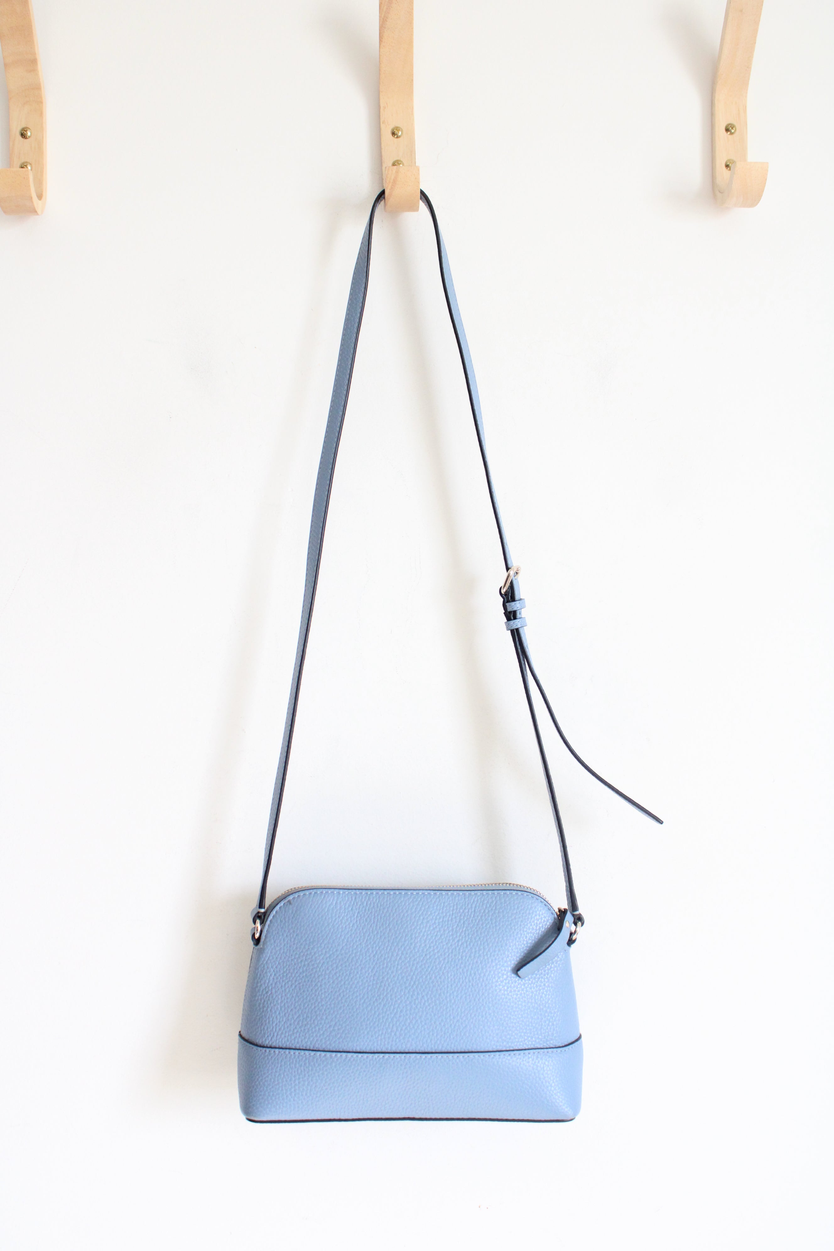 Kate Spade Hanna Blue Pebbled Leather Crossbody Bag