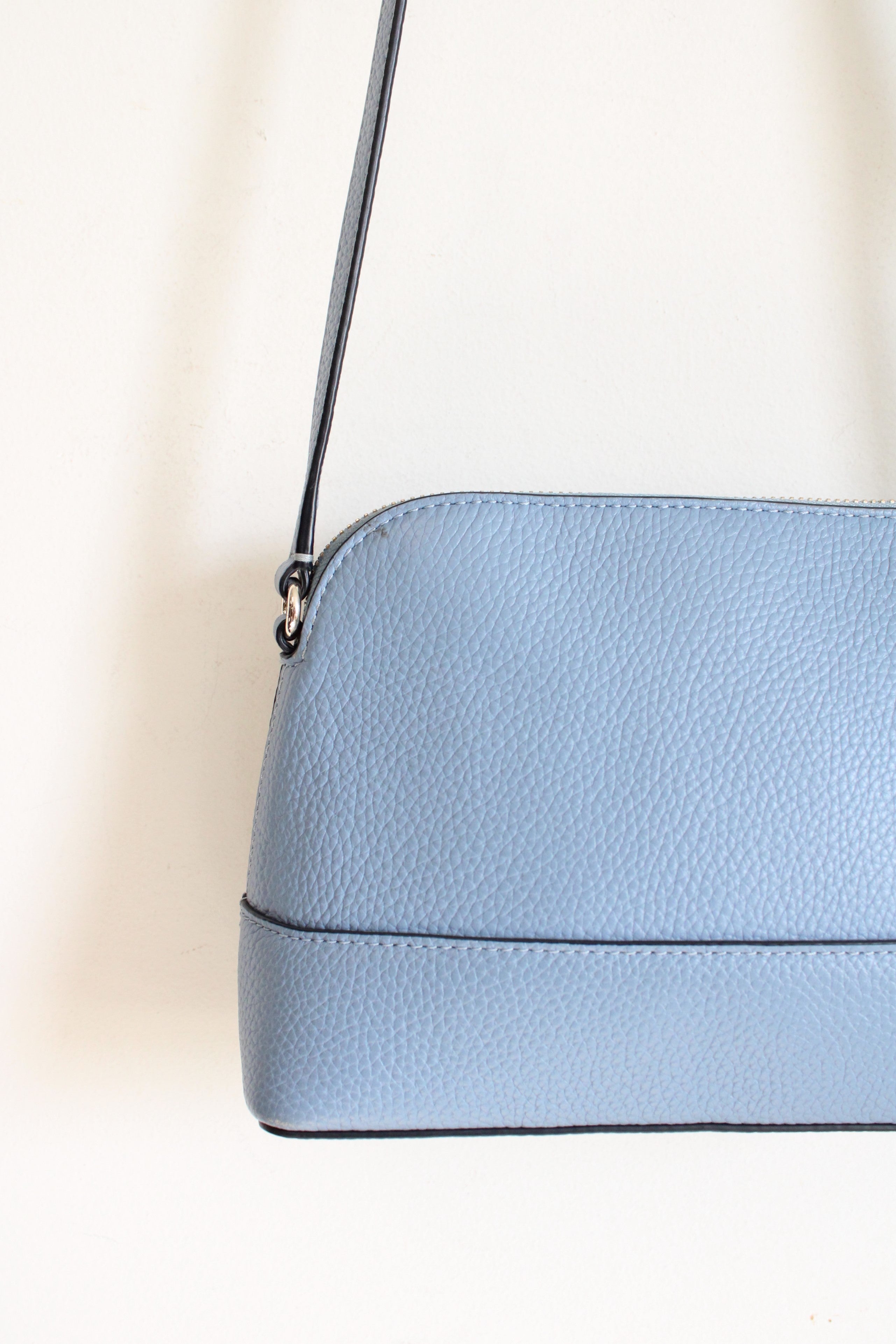 Kate Spade Hanna Blue Pebbled Leather Crossbody Bag