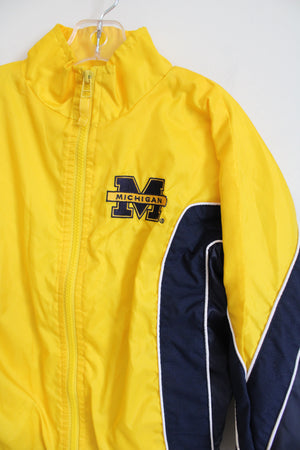 MightMac Michigan State Yellow Blue Windbreaker Jacket | Youth 7