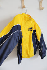 MightMac Michigan State Yellow Blue Windbreaker Jacket | Youth 7