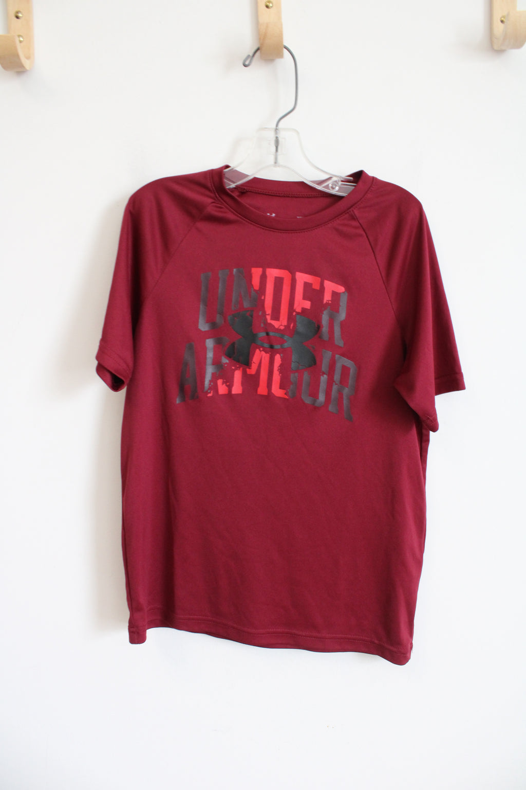 Under Armour Maroon Logo Shirt | Youth S (8)
