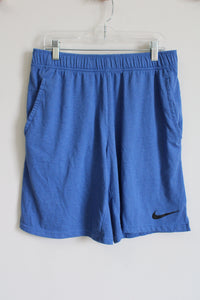 Nike Dri-Fit Blue Standard Fit Cotton Shorts | S