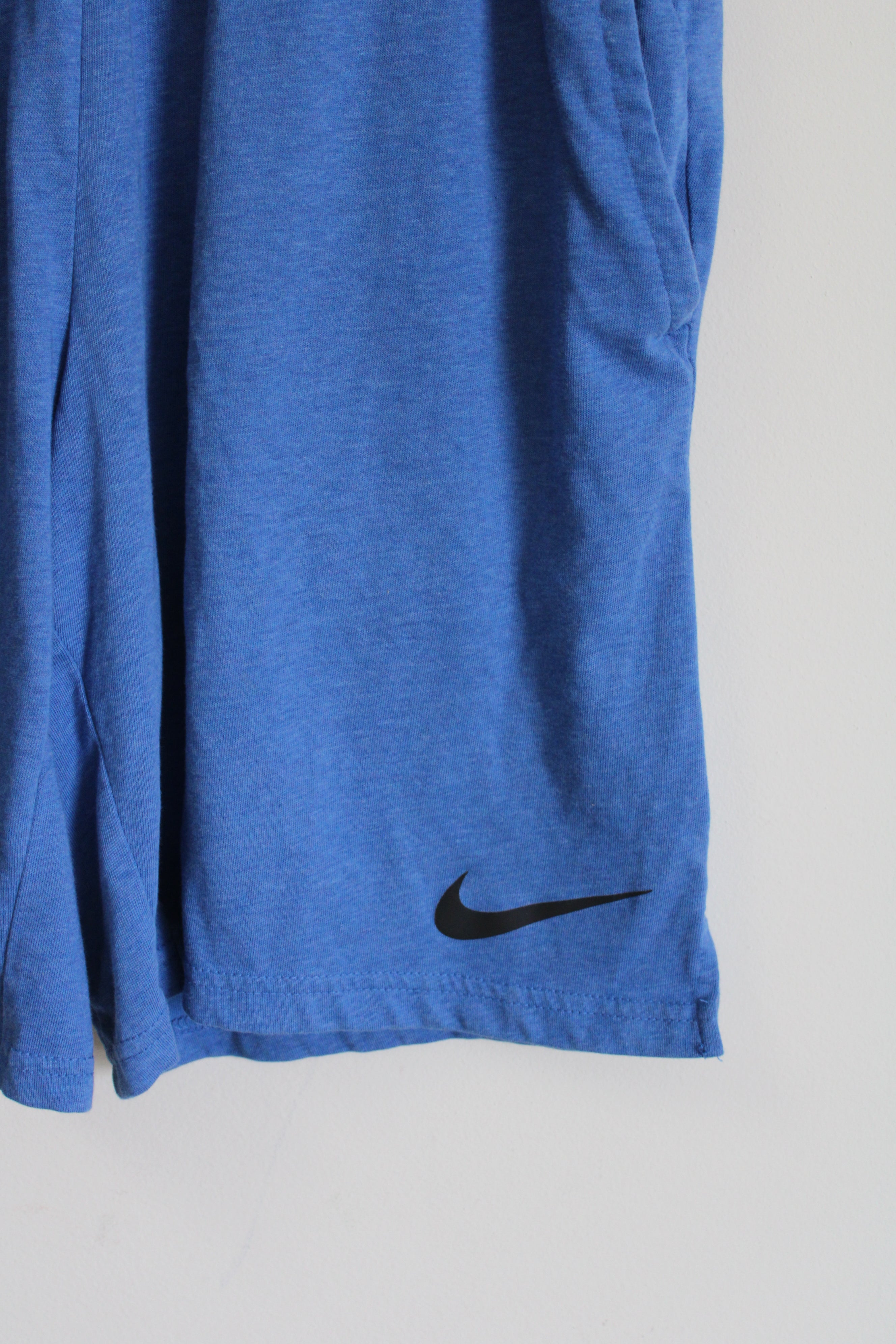 Nike Dri-Fit Blue Standard Fit Cotton Shorts | S