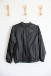 Columbia Black Fleece Lined Windbreaker | Youth L (14/16)