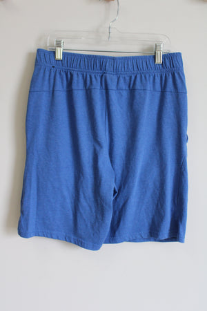 Nike Dri-Fit Blue Standard Fit Cotton Shorts | S