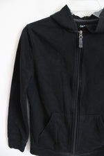 Cat & Jack Black Cotton Blend Zip Up Hoodie | Youth M (10/12)