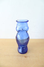 Vintage Maryland Glass Cobalt Blue Owl Vase