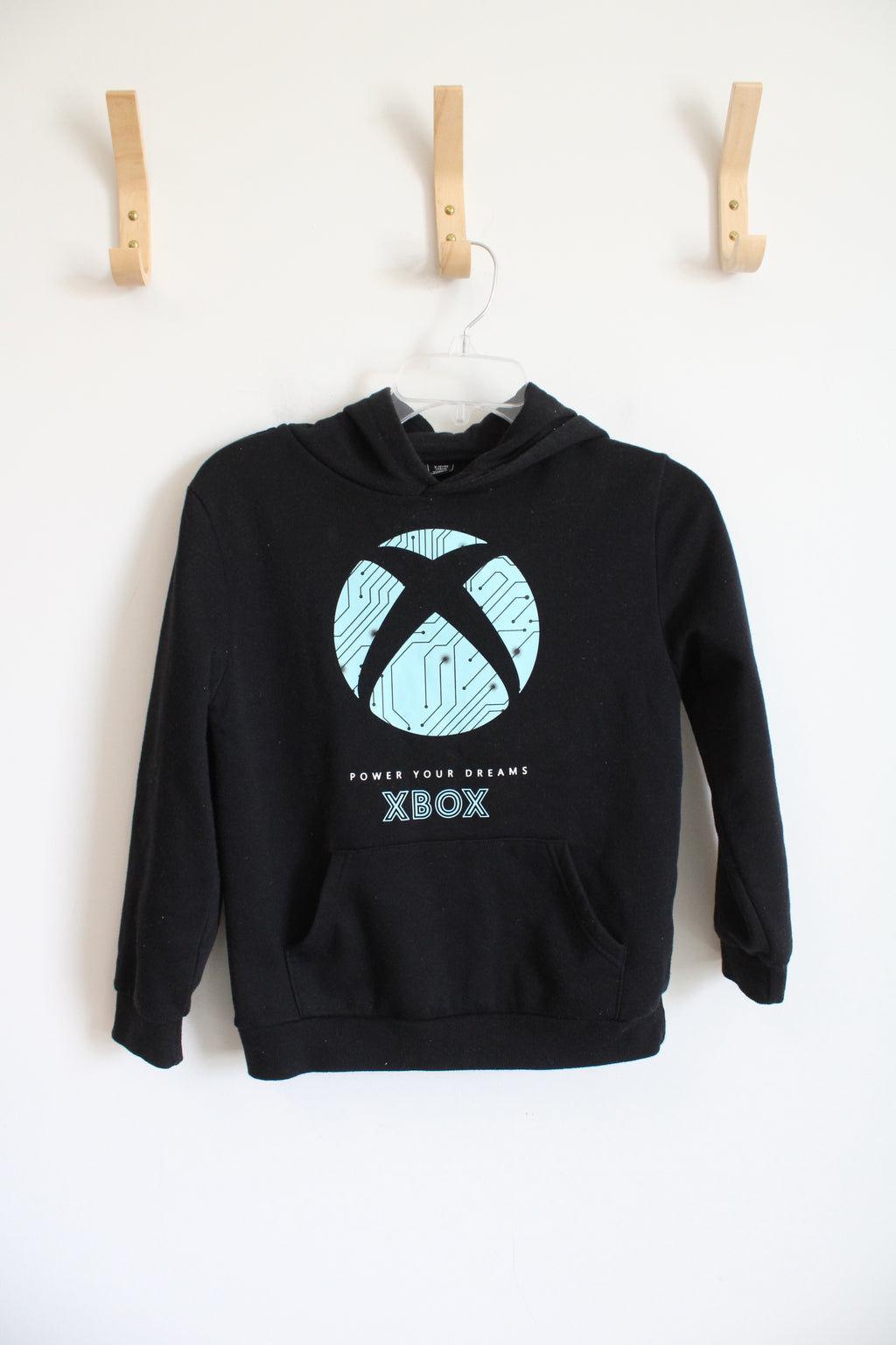 XBOX Power Your Dreams Black & Blue Logo Hoodie | Youth 9/10