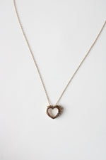 Gold Coated Sterling Silver Heart Necklace