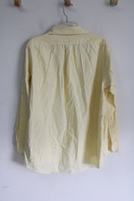 Van Huesen Oxford Regular Fit Yellow Button Down Shirt | L