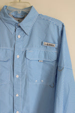 Habit Blue Gingham Button Down Fishing Shirt | S