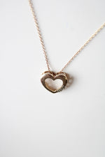 Gold Coated Sterling Silver Heart Necklace