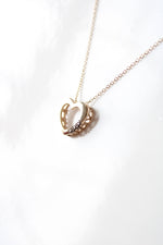 Gold Coated Sterling Silver Heart Necklace