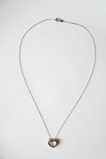 Gold Coated Sterling Silver Heart Necklace