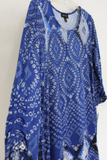 NEW AB Studio Blue Patterned Dress | XL