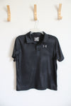 Under Armour Black Dotted Polo Shirt | Youth XL