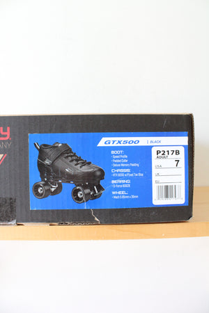 Roller Derby Pacer GTX500 Black Roller Skates | Size 7