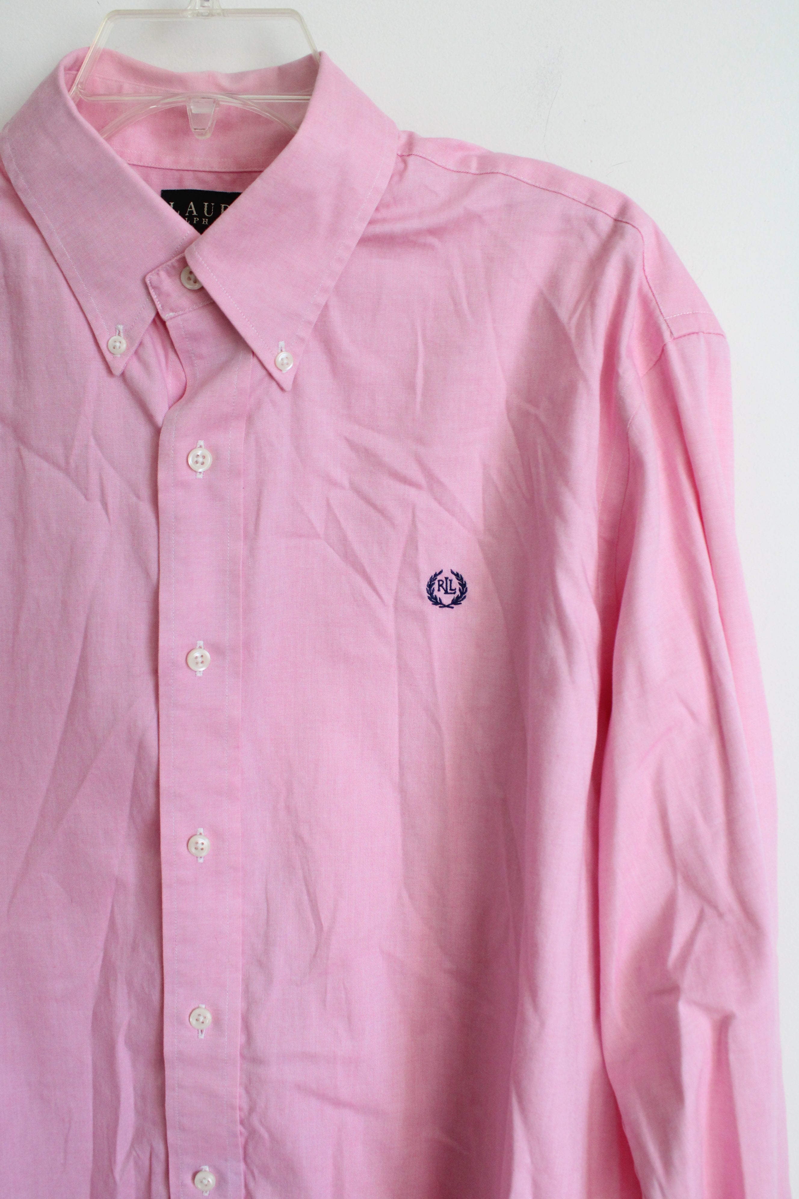 Ralph Lauren Classic Fit Pink Button Down Shirt | 17 (XL)