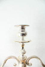 Silver Plated Three Arm Candelabra