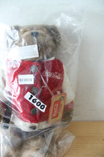 Boyds Bear Coca Cola Letterman Jacket Plush Bear