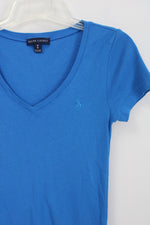 Ralph Lauren Bright Blue V-Neck Tee | M