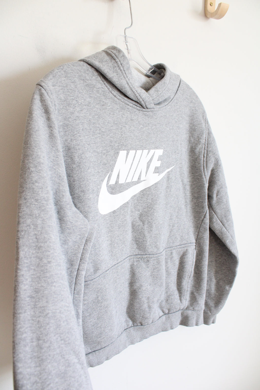 Nike Gray Logo Hoodie | Youth XL