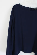 Eloquii Dark Navy Blue Blouse | 24