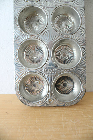 Vintage Exco Ovenex 8 Mini Cupcake Muffin Tin