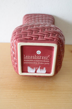 Longaberger Woven Reflections Rose Dusty Pink Vase