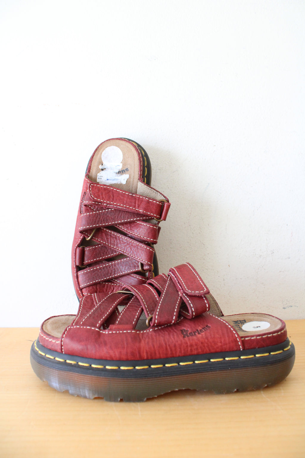 Dr. Martens Vintage Chunky Red Strappy Sandals | Size 5