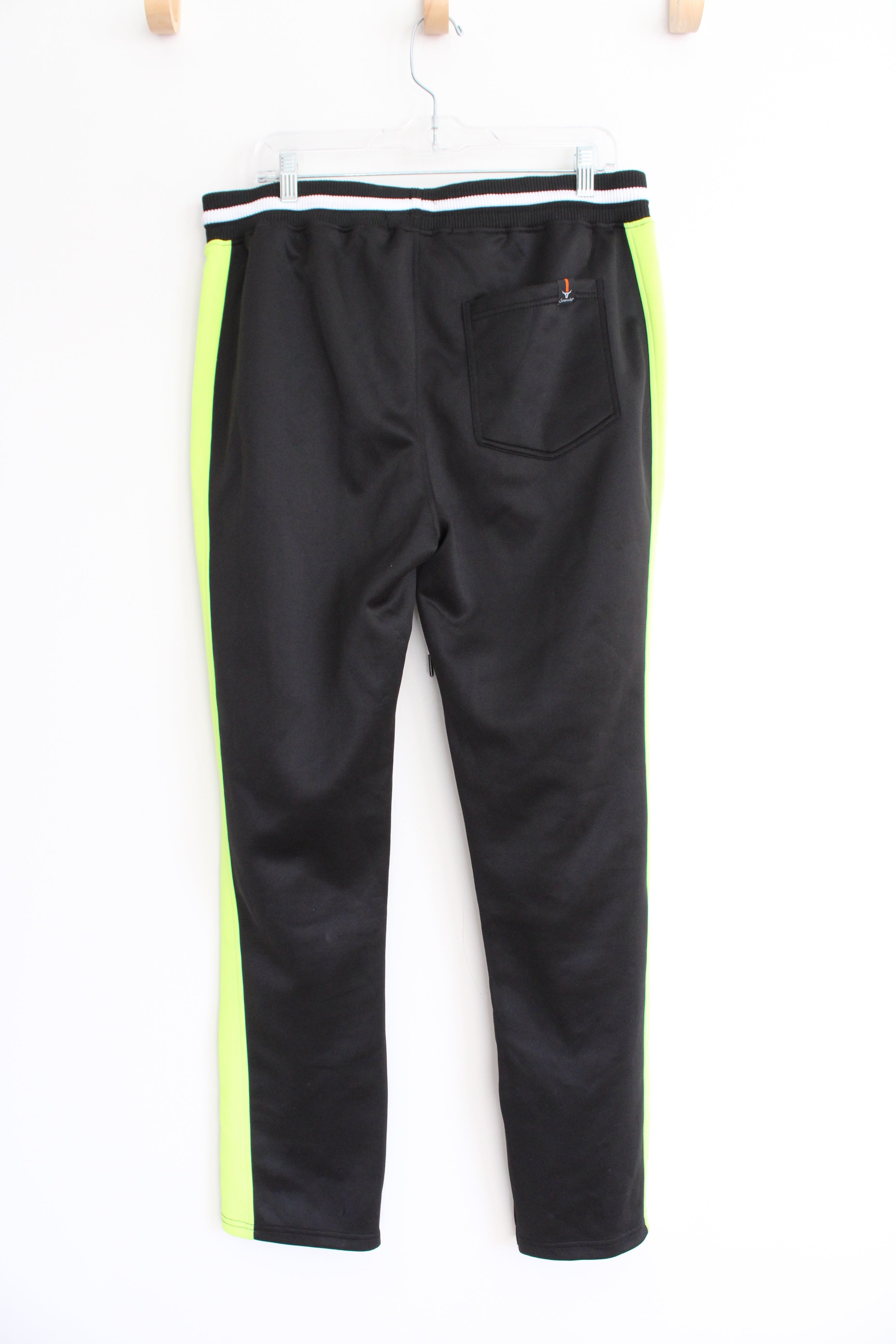 NEW Screenshot Black & Neon Green Sweatpants | XL