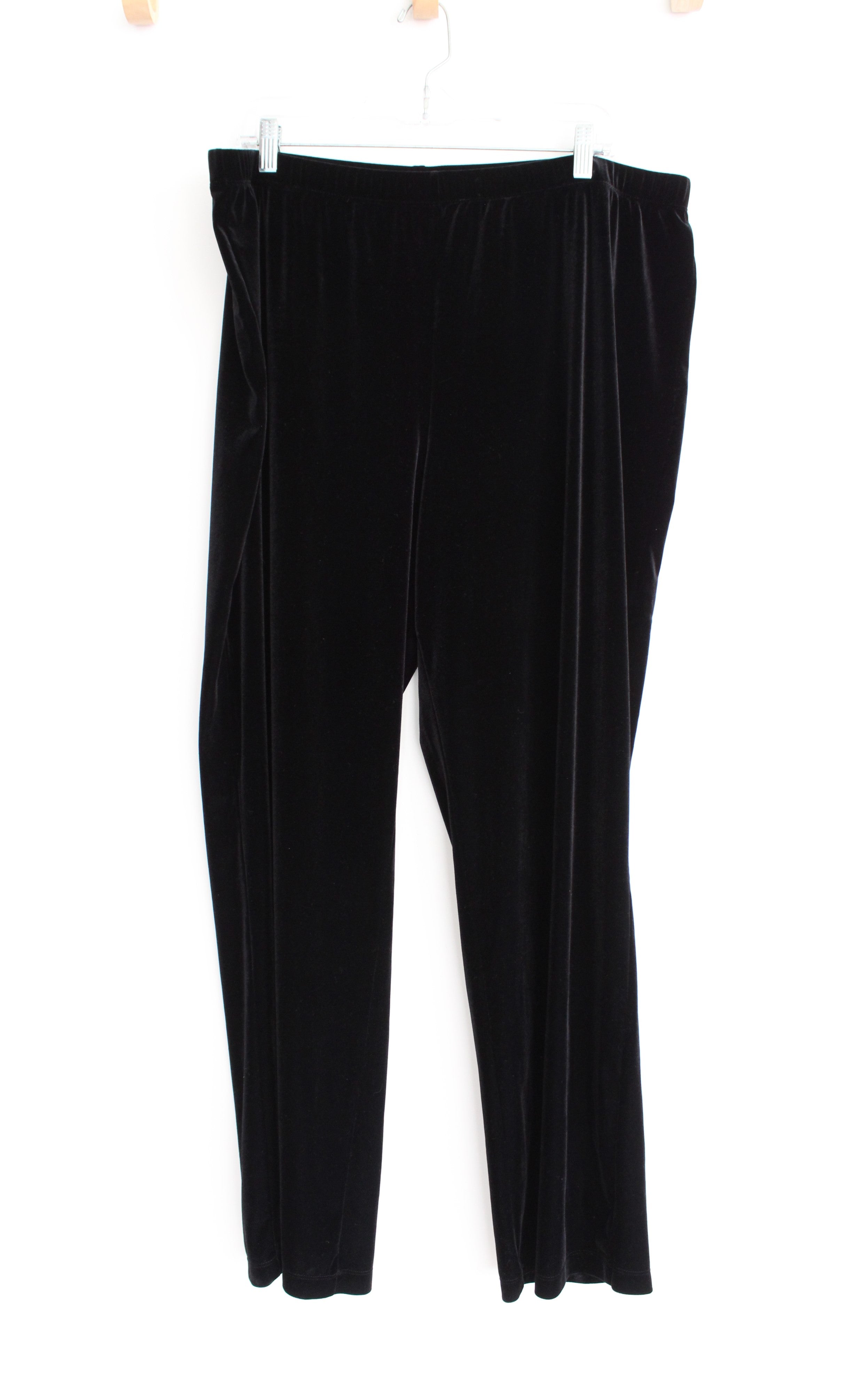 Jaclyn Smith Black Velvet Pants | XXL