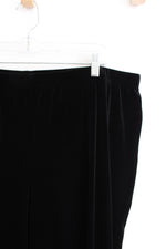 Jaclyn Smith Black Velvet Pants | XXL