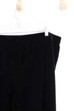 Jaclyn Smith Black Velvet Pants | XXL