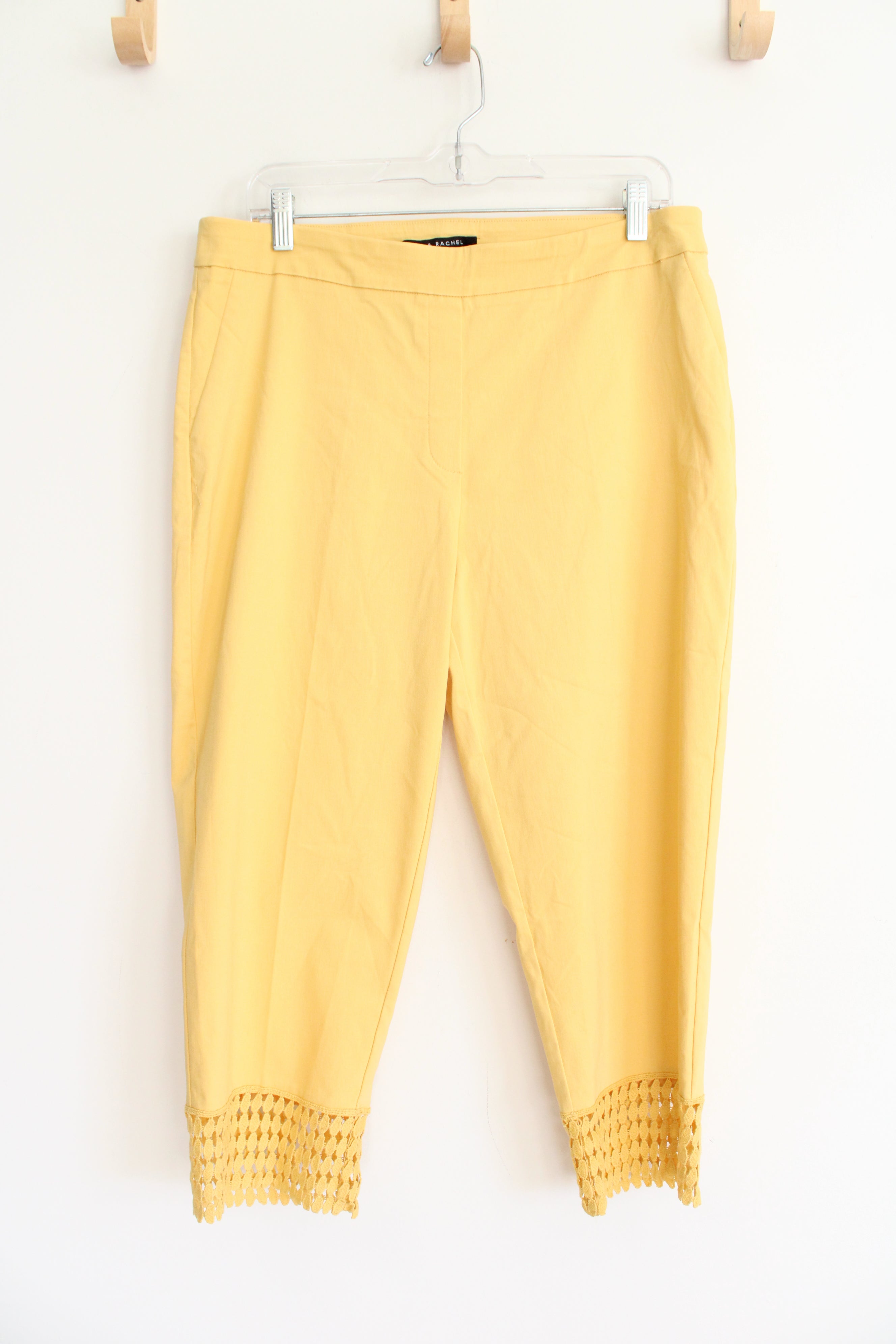 Zac & Rachel Yellow Capri Pants | 12