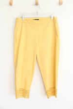 Zac & Rachel Yellow Capri Pants | 12